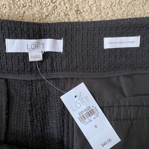 NWT- LOFT Riviera Short - Black - Picture 3 of 3